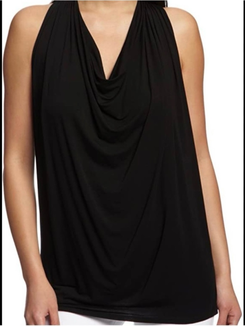 Michael Stars Drape Neck Jersey Top ~ NWOT